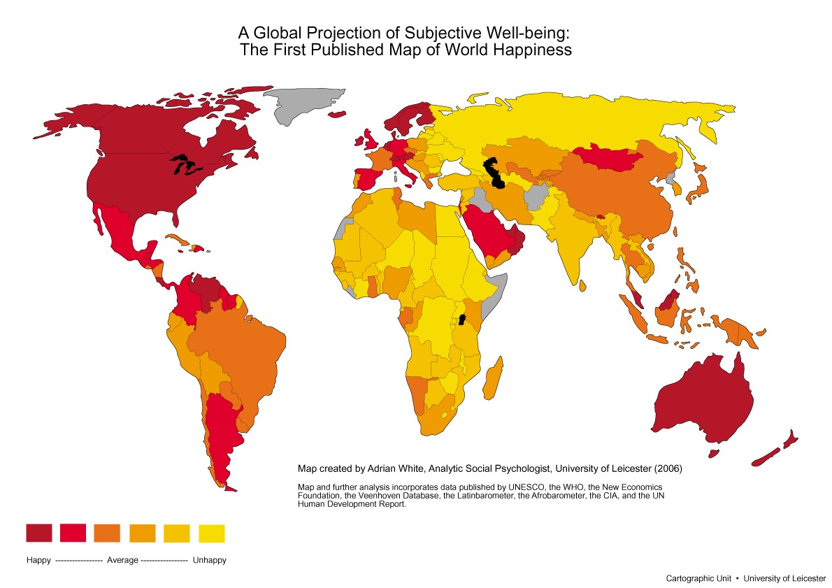 What factors affect happiness around the world?